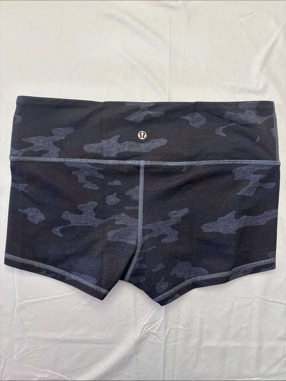 lululemon athletica Dark Blue and  Gray Camo Athletic Shorts